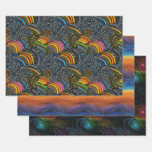 Papper radbrytning av regnbågspart stil