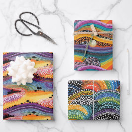 Papper radbrytning av regnbågspart stil