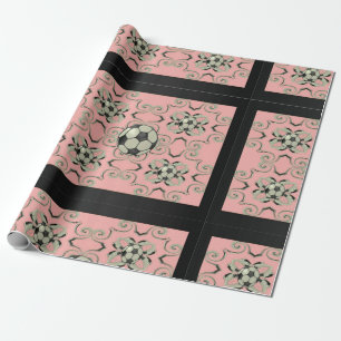 Papper radbrytning av Rosa-ikoner - design 1 Presentpapper