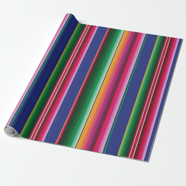 Papper radbrytning av serape Fiesta Presentpapper (Utrullad)