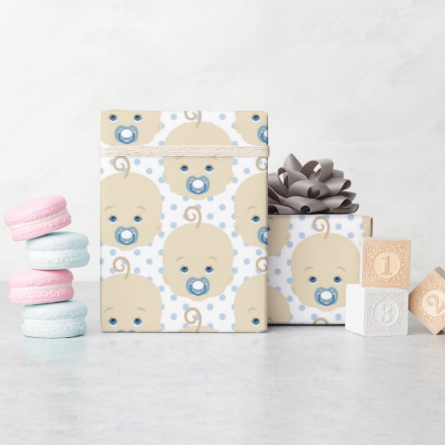 Papper radbrytning av sladdskabb presentpapper (Baby Shower)