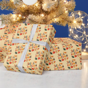 Papper radbrytning av sluttad Thanksgiving Presentpapper