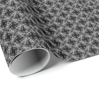 Papper radbrytning av snyggt Grille Black Presentpapper