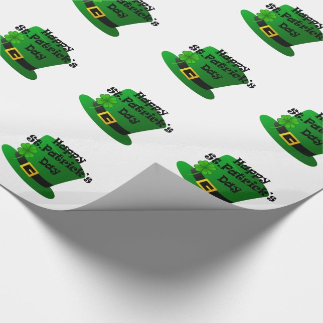 Papper radbrytning av st patricks day presentpapper (Hörn)