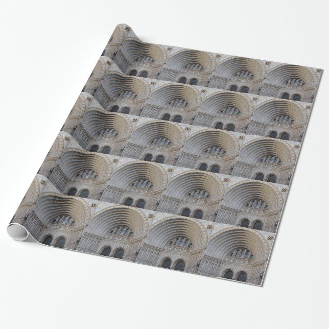 Papper radbrytning av steningstyp presentpapper (Utrullad)