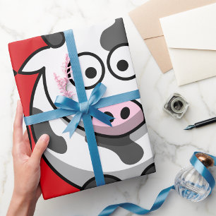 Papper radbrytning av tecknad presentpapper