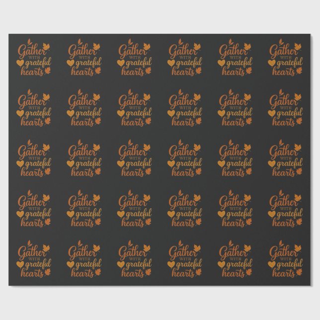 papper radbrytning av thanksgiving presentpapper (Platt)