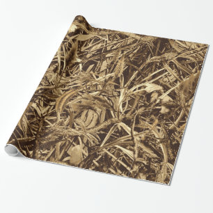 Papper radbrytning av torrt Reeds Blind Anka Presentpapper