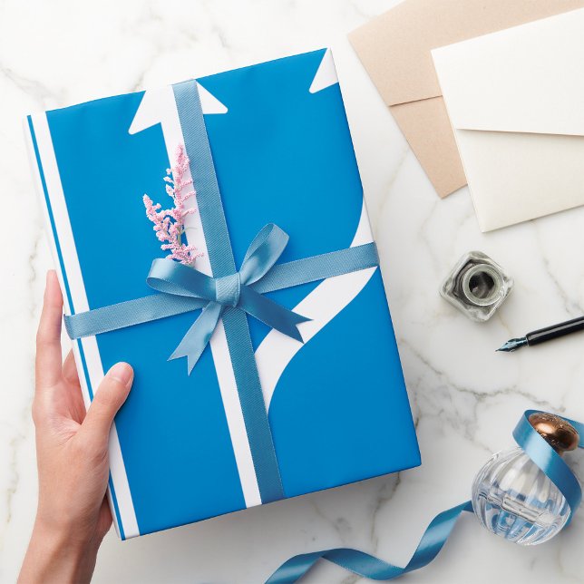 Papper radbrytning av vägskyltningspil presentpapper (Skapare uppladdad)