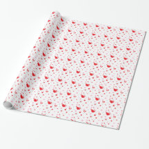 Papper radbrytning av Valentine Hearts design Gift