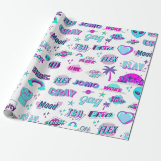 Papper radbrytning av Vaporwave TikTok Trending Gi Presentpapper