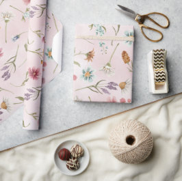 Papper radbrytning av vår Wildblomma Presentpapper