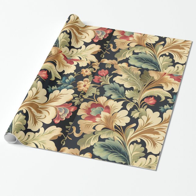 Papper radbrytning, blank radbrytning presentpapper (Utrullad)