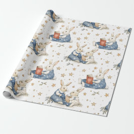 Papper radbrytning för Bedtime Story Rabbit Presentpapper