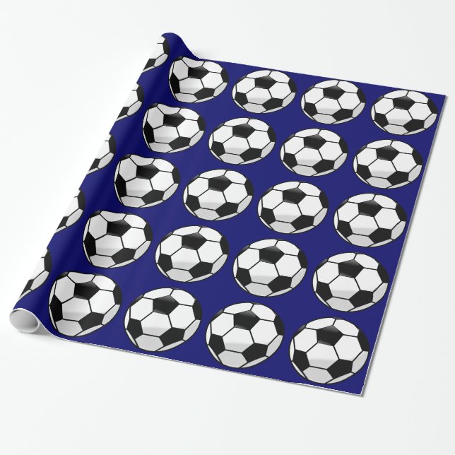 Papper radbrytning för fotboll presentpapper (Utrullad)