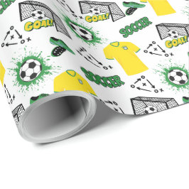 Papper radbrytning för fotboll presentpapper