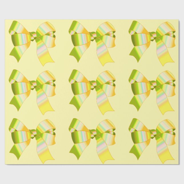 Papper radbrytning för gult presentpapper (Platt)