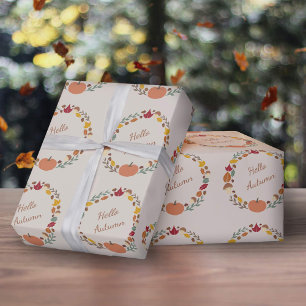 Papper radbrytning för höst presentpapper
