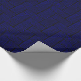 Papper radbrytning i Midnight Blue Lincoln Log Presentpapper