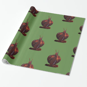 Papper radbrytning i snigel Teckning Presentpapper
