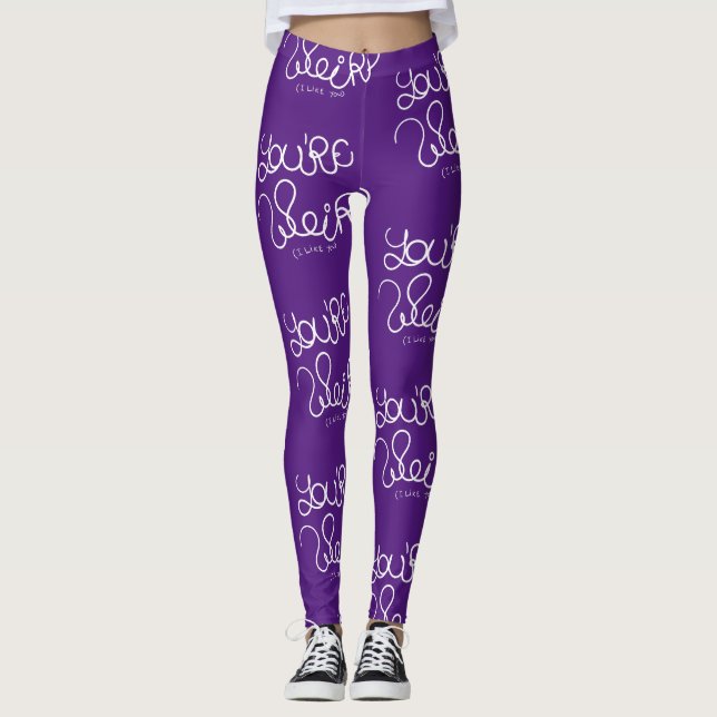 Papper radbrytning leggings (Framsida)