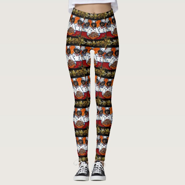 Papper radbrytning leggings (Framsida)
