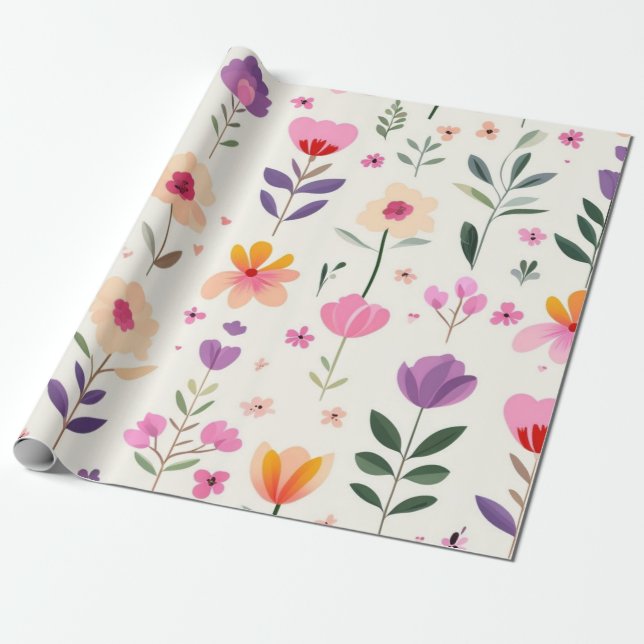 Papper radbrytning presentpapper (Utrullad)