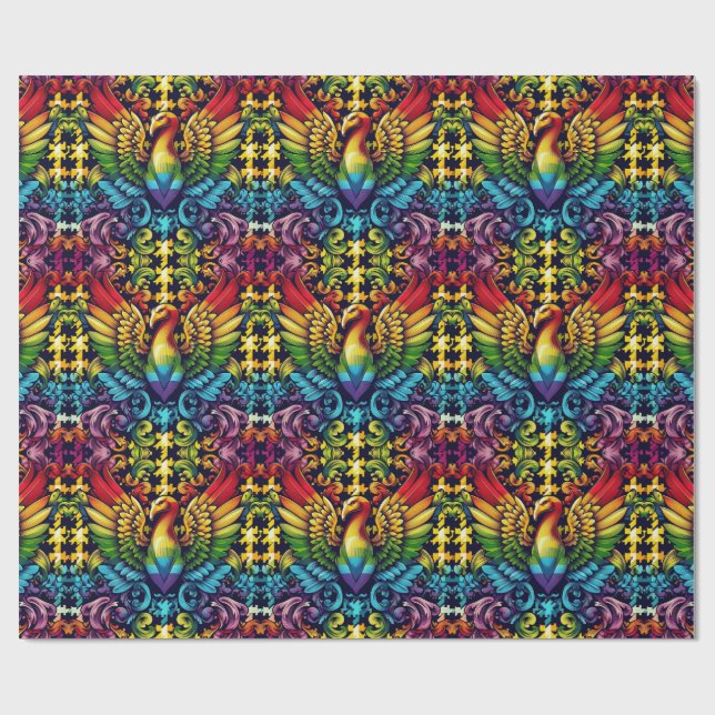 papper radbrytning presentpapper (Platt)