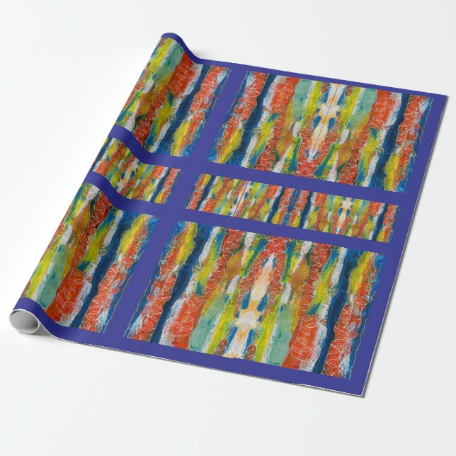 Papper radbrytning presentpapper (Utrullad)