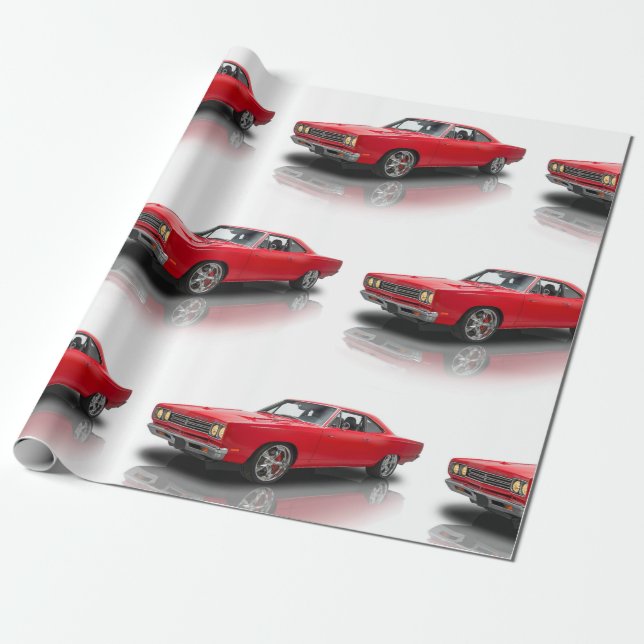 Papper radbrytning presentpapper (Utrullad)