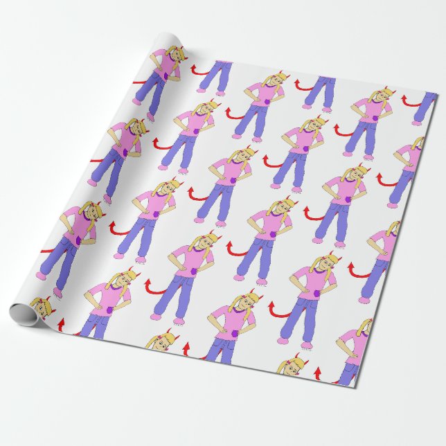 Papper radbrytning presentpapper (Utrullad)