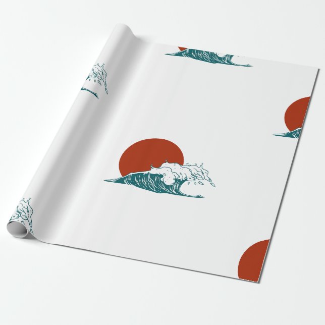 Papper radbrytning presentpapper (Utrullad)