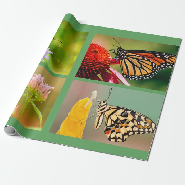 Papper radbrytning presentpapper (Utrullad)