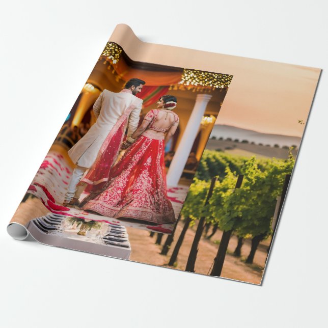 Papper radbrytning presentpapper (Utrullad)