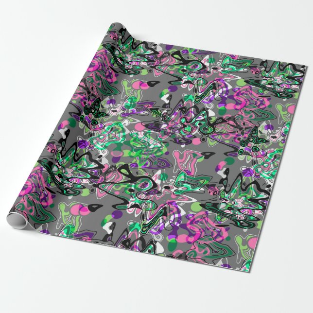 Papper radbrytning presentpapper (Utrullad)