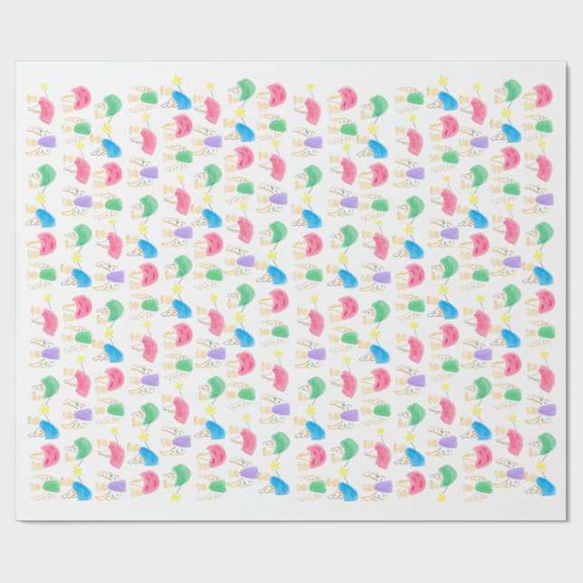 Papper radbrytning presentpapper (Platt)