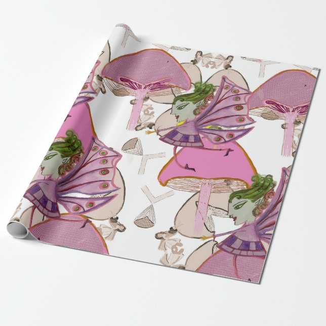 Papper radbrytning presentpapper (Utrullad)