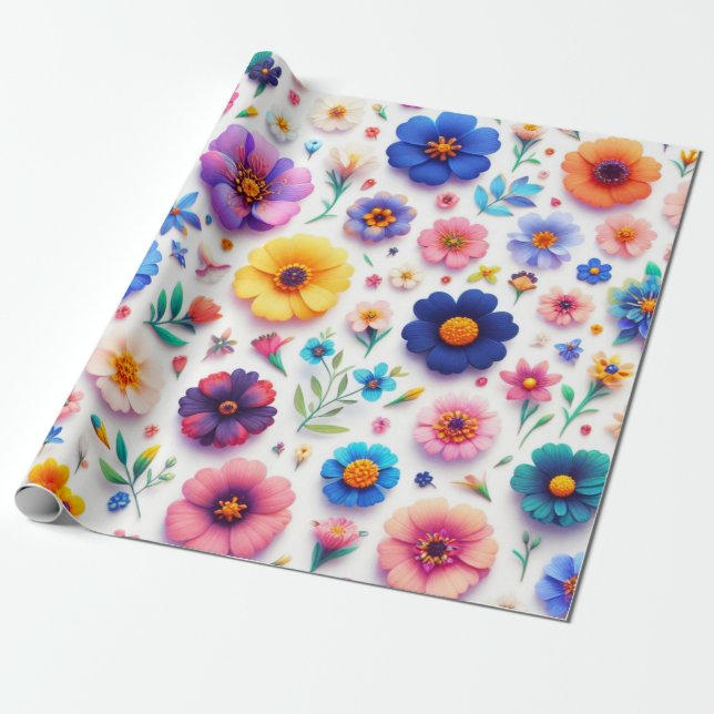 Papper radbrytning presentpapper (Utrullad)