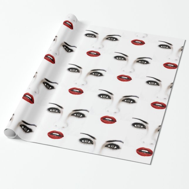 Papper radbrytning presentpapper (Utrullad)