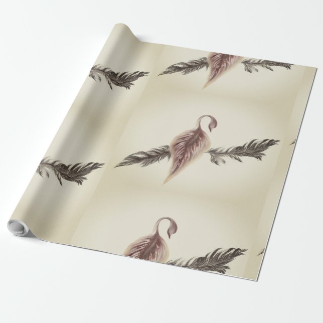 Papper radbrytning presentpapper (Utrullad)