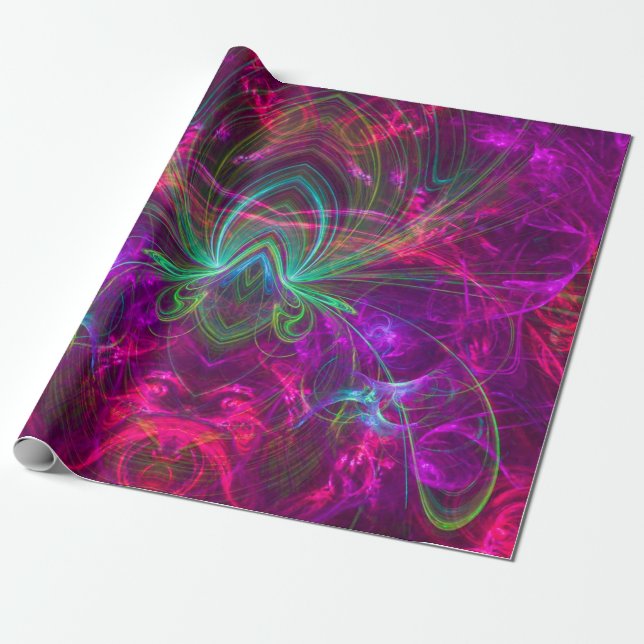 Papper radbrytning presentpapper (Utrullad)