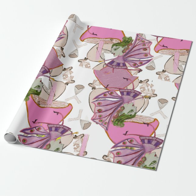 Papper radbrytning presentpapper (Utrullad)