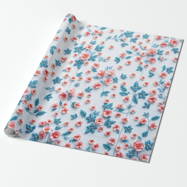 Papper radbrytning presentpapper (Utrullad)