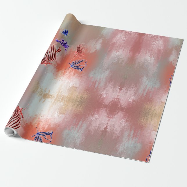 Papper radbrytning presentpapper (Utrullad)