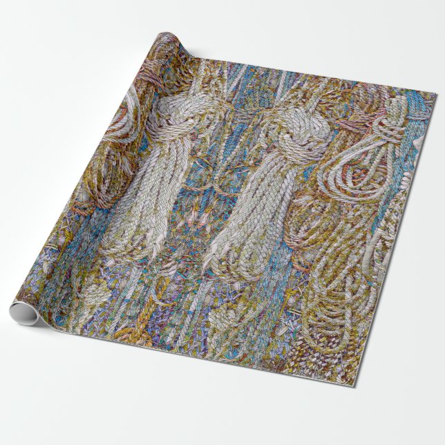 Papper radbrytning presentpapper (Utrullad)