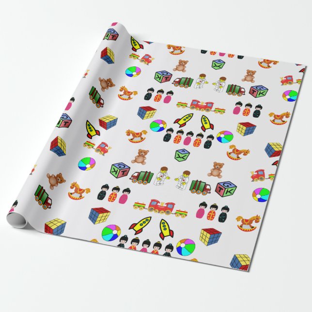 Papper radbrytning presentpapper (Utrullad)