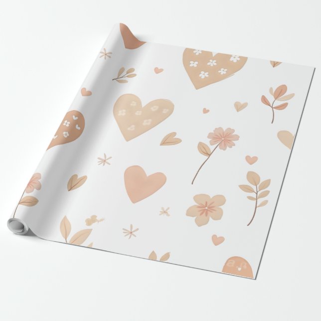 Papper radbrytning presentpapper (Utrullad)