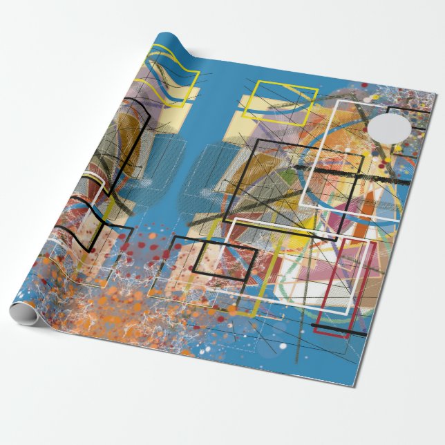 Papper radbrytning presentpapper (Utrullad)
