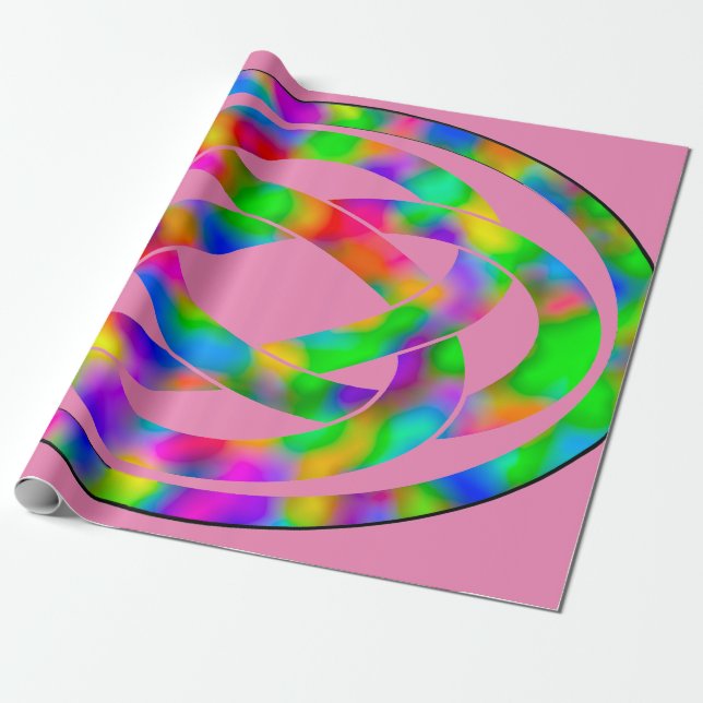 Papper radbrytning presentpapper (Utrullad)