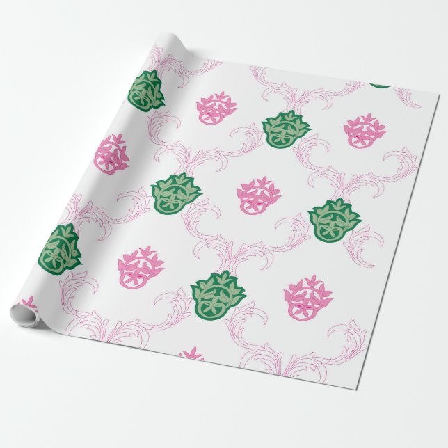 Papper radbrytning presentpapper (Utrullad)